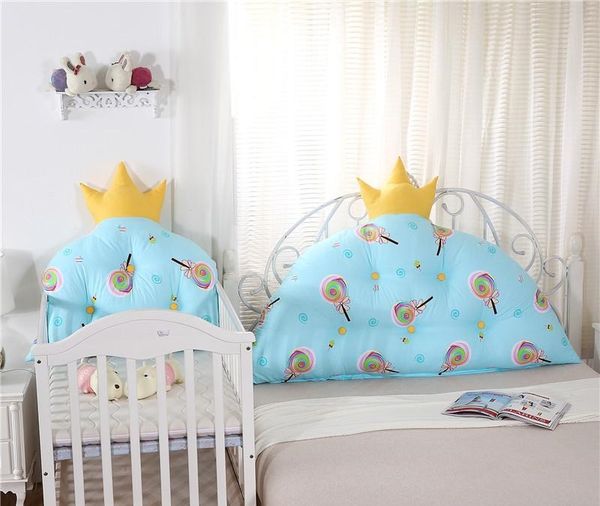Crown Princess Room Bed Cushion Lovely Detachable Headrest Cushion