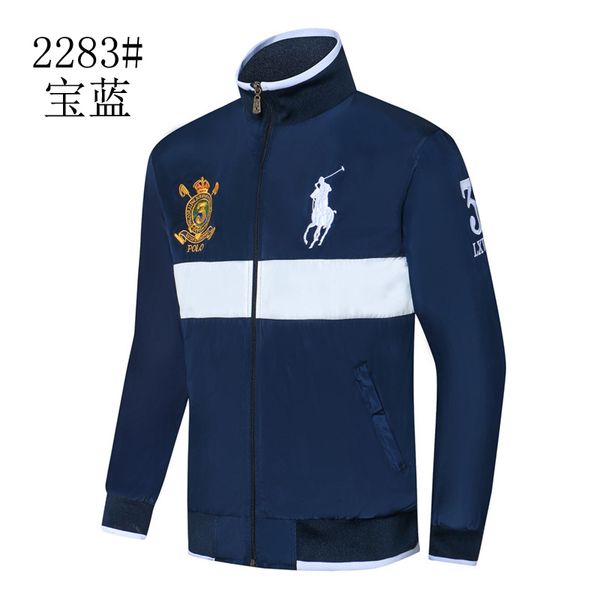 

ralph polo lauren men winter jackets classic luxury training wear jackets fashion men women denim casual sport suit jacket mens outwear, Black;brown