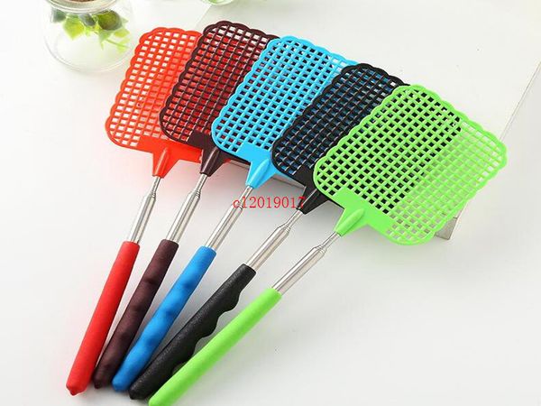 100pcs Grande Útil alta qualidade extensível Handheld eletrônico Mosquito Bug Ferramentas Zapper Mata-moscas Racket Controle de Pragas