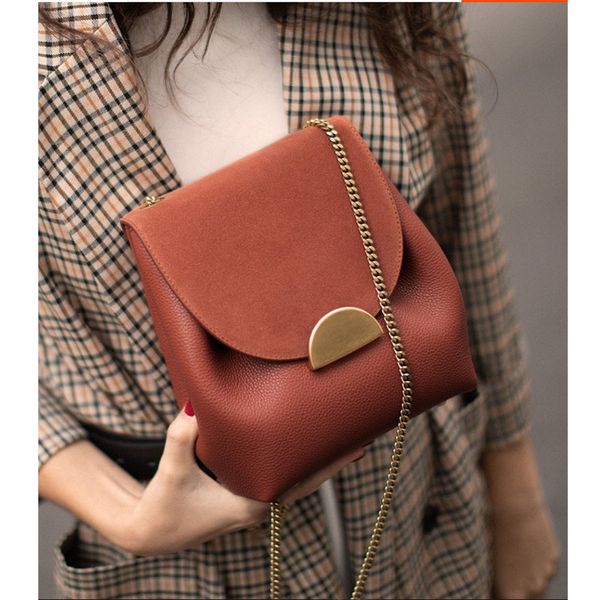 

2019 france style cross body bag luxury designer bucket bags small chain handbags elegant crossbody women leather shoulder bag