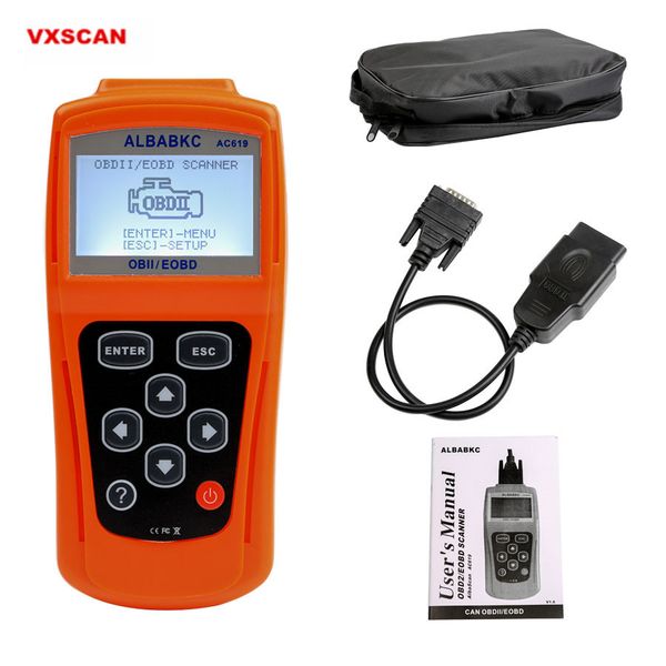 

albabkc ac619 auto fault detection clear the instrument diagnostic scan tool