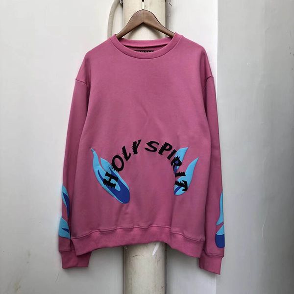 

kanye west sunday service holy spirit cpfm.xyz hoodies men women hip hop streetwear cotton pink kanye west tie 3d dye sweatshirts, Black