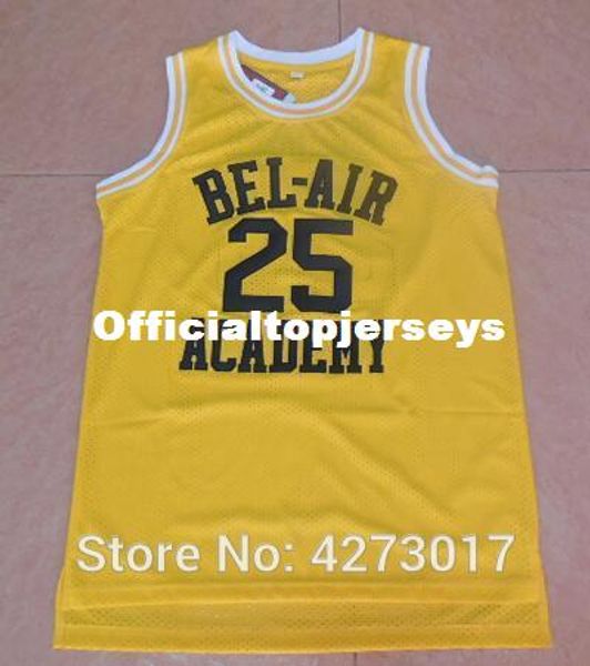 

of the fresh prince 25 carlton banks basketball jerseys bel-air bel air academy movie clothes (tv sitcom) black yellow ncaa, Black;blue