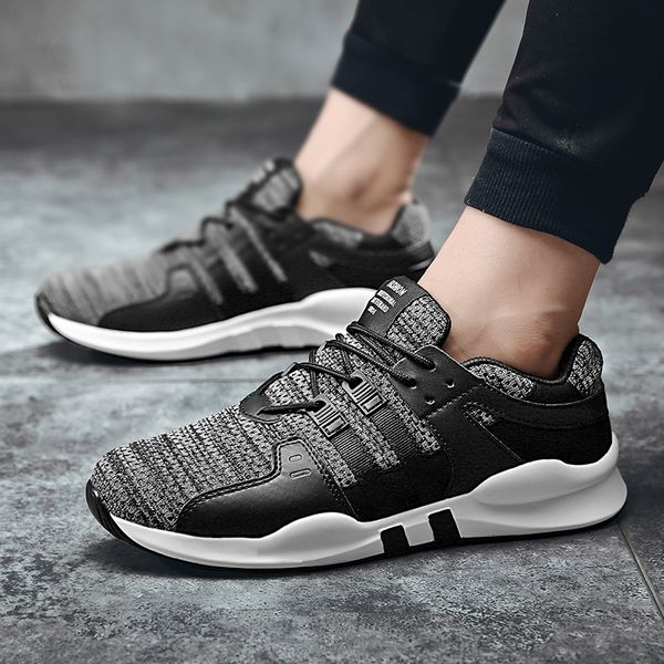 

plus size 39-48 men running shoes breathable mesh sneakers outdoor sports 6 colors black athletics shoes mens trainers jogging
