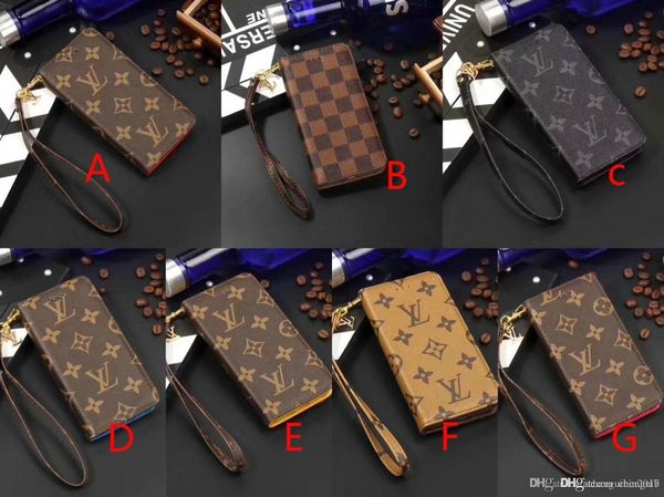 

case for iPhone XS max XR Brand Print Filp Wallet Leather PhoneCase cover for iphone X 7 7plus 8 8plus 6 6plus with card slot