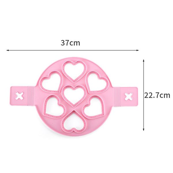 

fried egg pancake maker nonstick cooking tool round heart pancake maker egg cooker pan flip eggs mold kitchen baking accessories