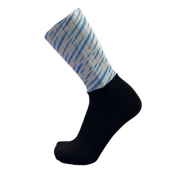 

sport socks men's cycling riding bicycle socks anti-slip breathable basketball soccer running hosiery absorbing sportswear, Black