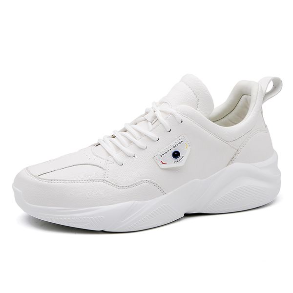 

classic mens sneakers lace up new platform summer shoes rubber sole wear-resistant men's shoes plus size non slip, Black