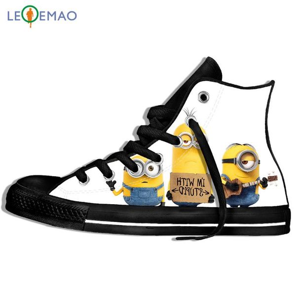 

walking canvas boots shoes breathable boys/girls cartoon anime figure spring autumn canvas sport shoes classic sneakers, Black