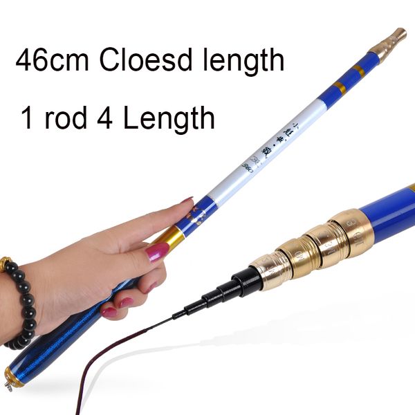 

46cm short pole fishing rod positioning one rod multi-length portable fishing 3.6-6.3m stream