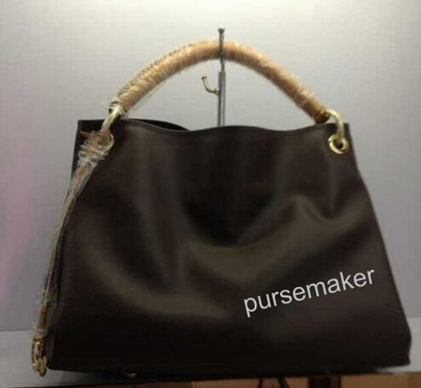 

quality artsy real leather oxidizing cowhide leather purses designer shoulder & tote handbag mm or gm purse white brown mono checked