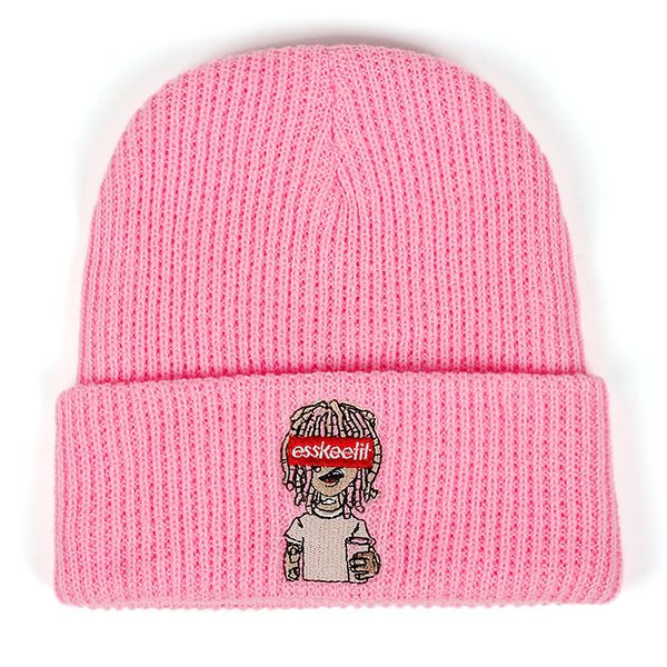 

2018 new lil pump esskeetit beanies skullies men women hip hop cap autumn winter hats warm hat casual caps, Blue;gray
