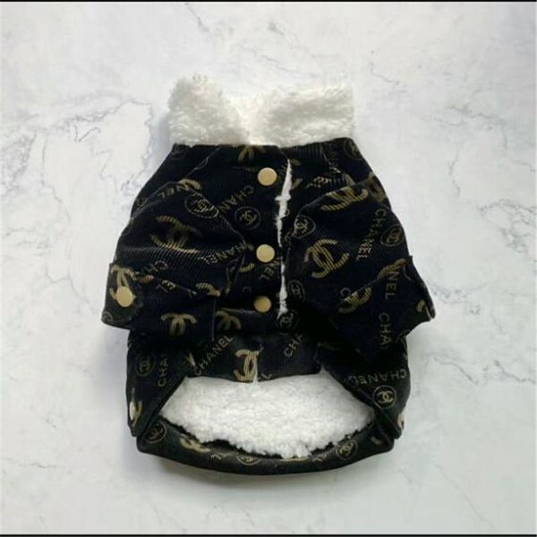 

fashion pet dog winter coat with print letter warm cotton outwear for pet dog teddy bulldog schnauzer clothes