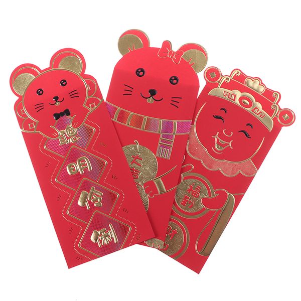 

6pcs/pack chinese new year red envelope fill in money birthday gift chinese tradition hongbao gift present wedding red envelope