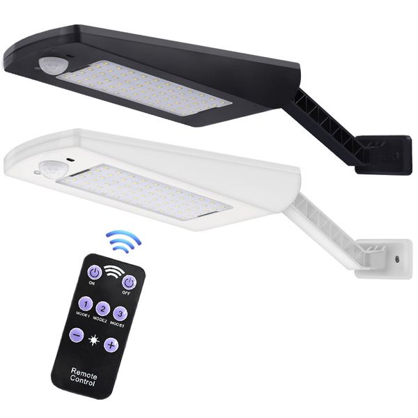 

модернизированный 66 светодиодный солнечный свет открытый водонепроницаемый освещение для стены сада два угла поворотный полюс солнечная лам