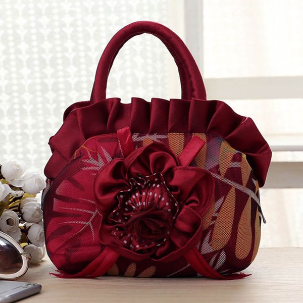 

1 pcs women handbag zipper flower small portable for mobile phone keys money lt88