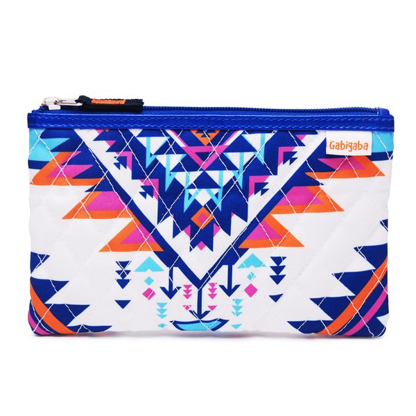 

2019 brand fashion designer gabigaba handbag navy aztec quilted clutch bag pink tent school pencil case school accessories gift gb002