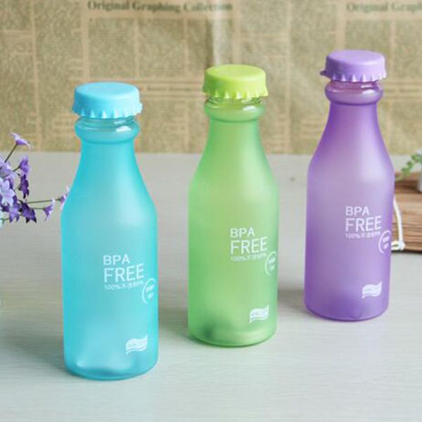 

frosted soda bottle hand cup portable anti-fall water cup 10 colors available climbing cycling outdoor supplies 550ml