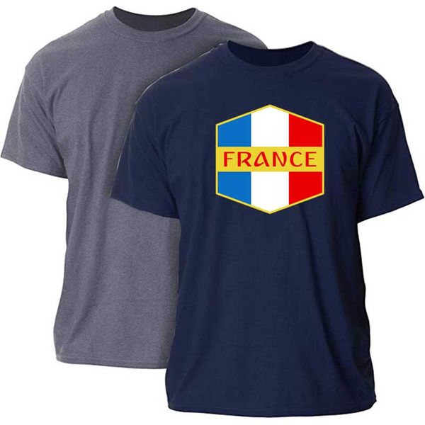 

t shirt france t-shirt 100% cotton leisure men tshirt round neck t shirt homme hiphop, White;black