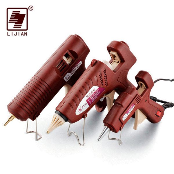 

lijian eu/us professional melt glue gun 20w,60w,100w 100v-240v high temp heater heat repair tool