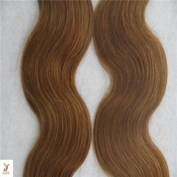 Darkest Brown Color Indian Skin Weft Hair Extensions 100 Human