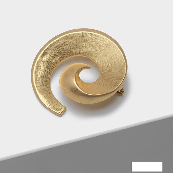 

amorita boutique gold spiral fashion brooches, Gray