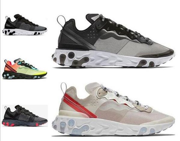 

2020 react element 55 87 running shoes for men white black royal tint blue desert sand mens designer breathable sports sneaker size 36-45