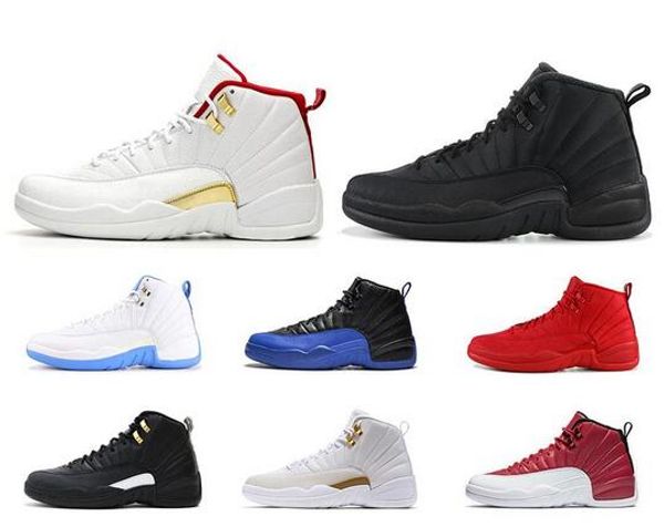

new men basketball shoes 12s game royal flu game royal michigan cny french blue white triple black 12 mens athletic sports sneakers
