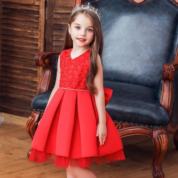 

2020 child baby princess dress, Red;yellow