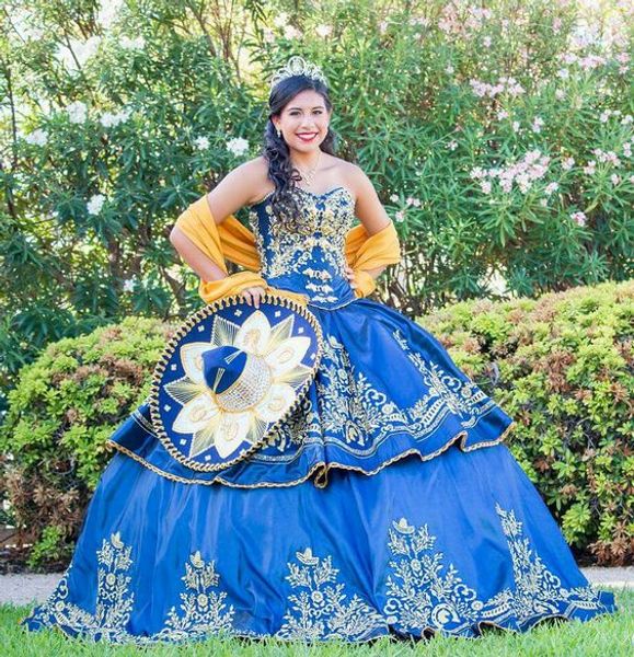 

урожай милая 2019 платья quinceanera золотые кружевные аппликации из бисера вышивка баски индивидуальные платья выпускного вечера junior ves, Blue;red
