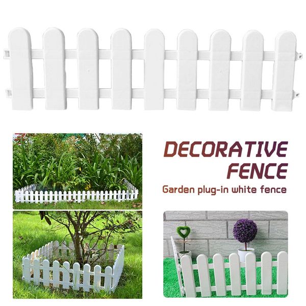 

1pc 50x13cm white plastic tree забор двор крытый сад забор детский сад цветочный сад овощной белый декор