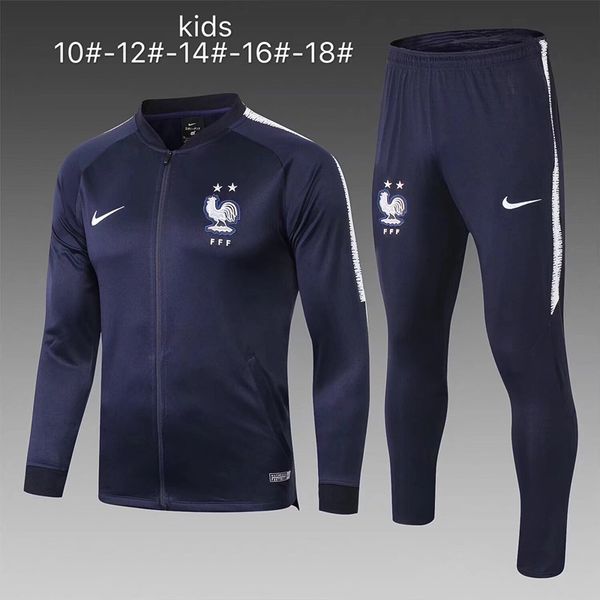 

2019 2020france ac milan atletico madrid real madrid ronaldo rome messi181 9 20ajax soccer kids jacket football sportswear jogging barcelona, Black