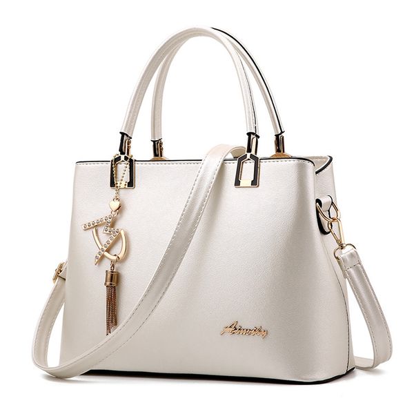 

bolso mujer 2018 fashion hobos women white bag ladies brand leather handbags spring casual tote bag big shoulder bags for woman