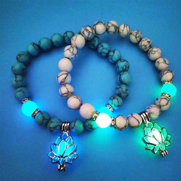 

1pcs bracelet luminous glowing fashion in the dark lotus flower shaped jewelry for women, Black