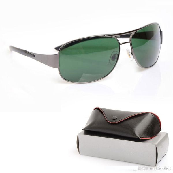

brand sun glasses glass lens designer sunglasses luxury mans glasses 3404 sunglasses womens glasses green len eyeglass with box, White;black