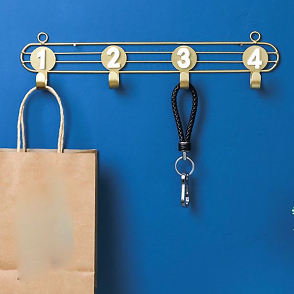 

numbers clothes keys living room waterproof iron art organizer cabinet storage rack wall hooks bathroom kitchen hanger