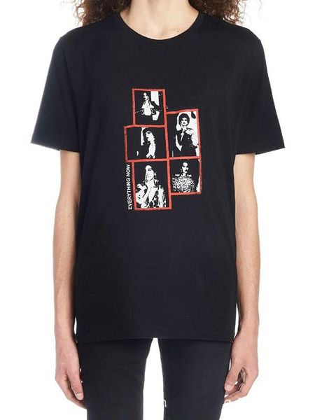 

19ss luxury european short sleeve round neck small logo printing vintage fashion t-shirt couple women and mens short sleeve tee hfwptx246, White;black