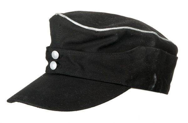 

второй мировой войны ww2 немецкий elite офицер лето panzer m43 хлопковом поле cap hat black в размерах, Black;white