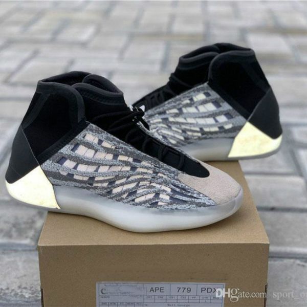 

2020 quantum basketball shoes eg1535 black zebra kanye west 3m sneakers sports reflective sport chaussures mens trainers arthur