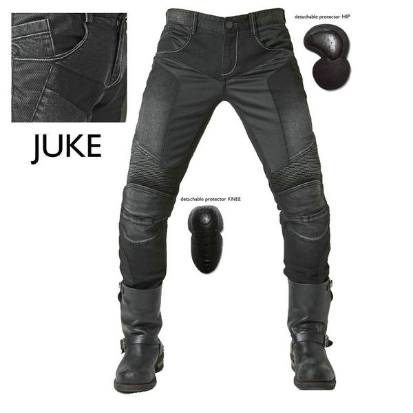 

loong biker 114-5 juke ubp-01 jeans black summer mesh breathable men's jeans motorcycle protective pants racing pants moto