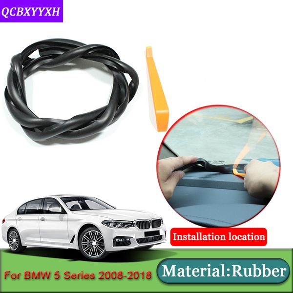 

car-styling for 5 series 2008-2018 rubber anti-noise soundproof dustproof car dashboard windshield sealing strips accessory