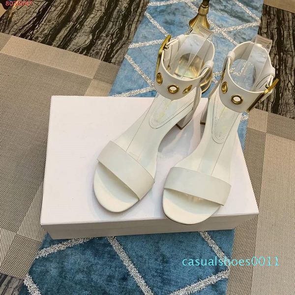 

new appival comfortable fashion women low heel sides designer solid casual sandals outdoor genuine leather 2019 new style 11c, Black