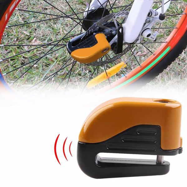 

bicycle bike mini electron alarm disc brakes lock mountain bike road racing anti theft security accessories with keys drop
