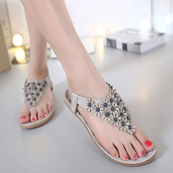 

wowen shoes 2019 fashion women sandals bohemia flat sandals summer ladies shoes gladiator flip flops female casual slippers 42, Black