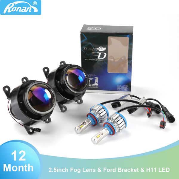

ronan 2.5" bi xenon projector blue lens cnh11 lamp similar t-w fog lenses car styling retrofit auto headlights