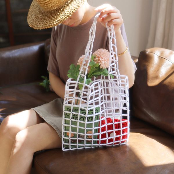 

women's bag antique new ins hand-woven girl beaded beads handbag clutch vintage shoulder messenger totes bag beach