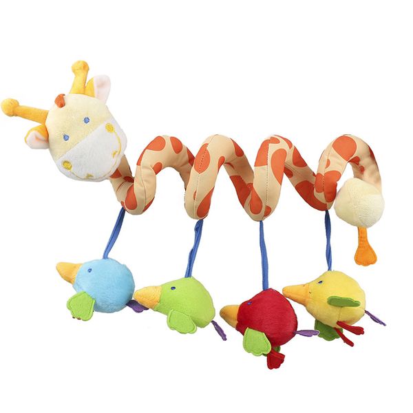 

beikapaidi green forest bed around bed hanging newborn baby music bed bell fabric plush rattle