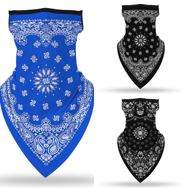 

je7zl multiple tube printed headband mask scarf multifunctional seamless face bandana styles ring scarf men women, Black