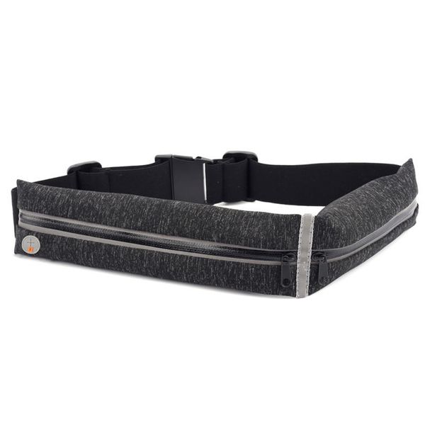 

pocket elastic waterproof anti-theft invisible sport waist bag belt gym lightweight adjustable mobile phone holder running