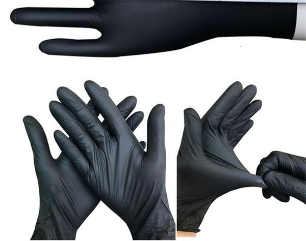 

real household cleaning products black non-slip acid and lady glove alkali laboratory rubber latex gloves dht3